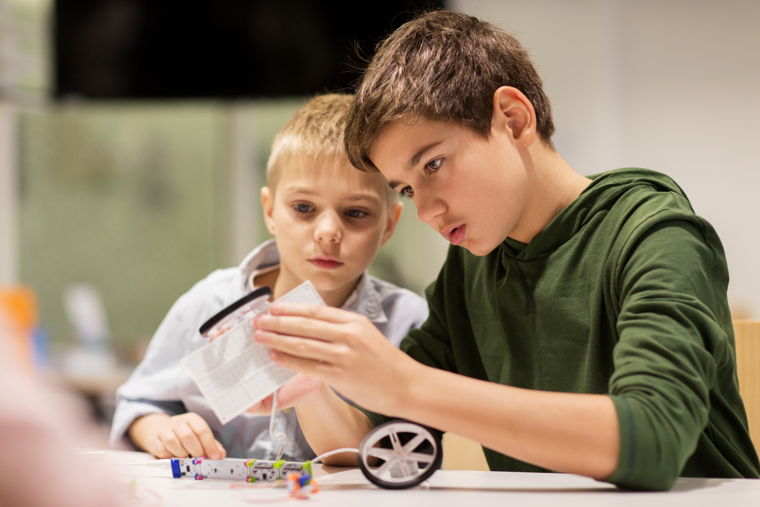 young men in small group learning